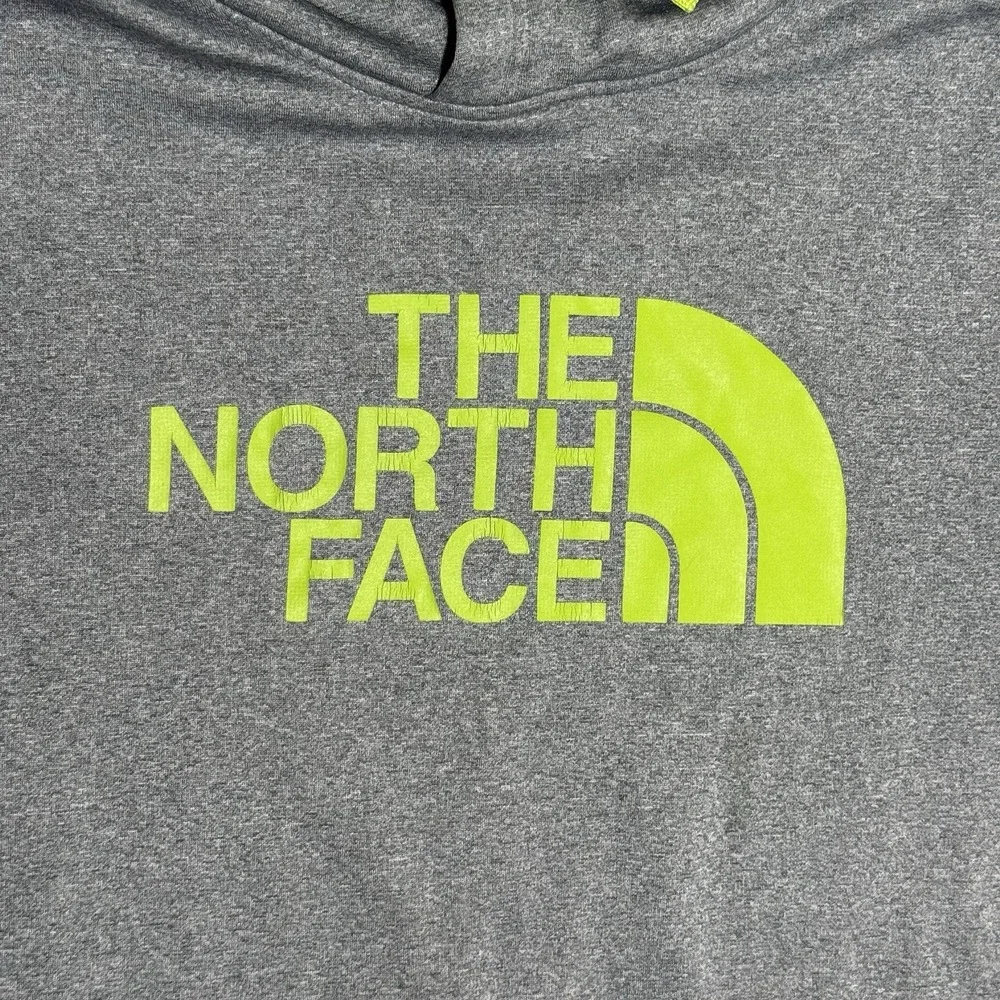 The North Face Hoodie Long Sleeve Pockets Polyester Pullover Gray Mens Sz Large‎